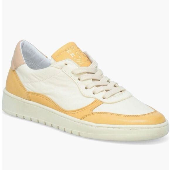 Miz Mooz Veronica Leather Sneaker Lightweight Yellow/White Size 8.5 Euro 39, NWT - Picture 14 of 17